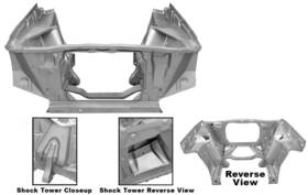 1625swt Dynacorn Chevy Nova Shock Tower Apron And Radiator Support 1966-67