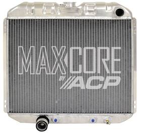 Fm-er205 Dynacorn Ford Mustang/mercury Cougar Radiator Aluminum 2-row 250/302/351 1969-70