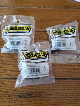Ear967110erl Earls Performance Plumbing By Holley 967110erl 1-pack Weld-on Bung 10an Male Steel Natural