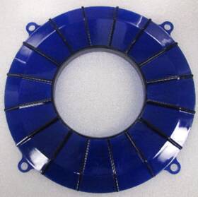 00-8849-0 Empi 8849 Blue Finned Alternator Backing Plate For Vw Air-cooled Engine Dune Bug
