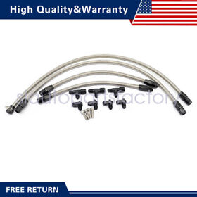 82201 For Ls Lsx Ls1 Ls2 Ls6 Lm7 Stainless Steel Steam Vent Hose Coolant Crossover Kit