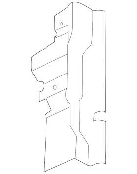 Ar3z-8310-b Ford Genuine Side Air Baffle