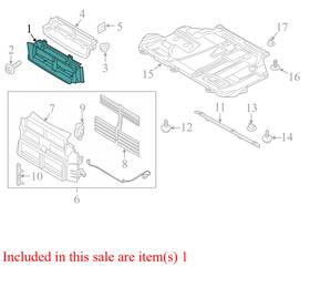 Cm518314ac Ford 2012-2014 Focus Driver Fl Radiator Support Air Deflector Used Cm5z8327a Oem