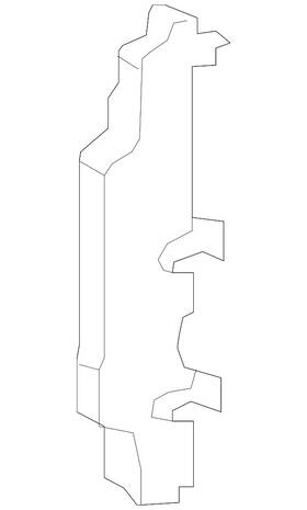 Da8z-8310-a Ford Genuine Side Air Baffle