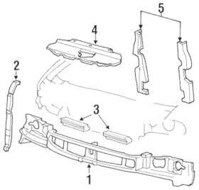 F78z-19e525-aa Ford Genuine Upper Deflector