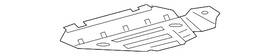 Fr3z-6p013-b Ford Genuine Radiator Support Splash Shield Insulator