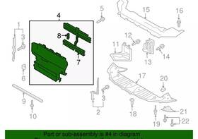 Gd9z-8475-a Ford Genuine Shutter Assembly Radiator Control