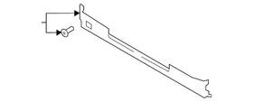 Hc3z-8310-k Ford Genuine Radiator Support Air Deflector