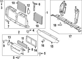 Hl3z-8327-a Ford Genuine Lower Deflector