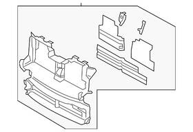 Ka1z-8475-b Ford Genuine Radiator Shutter Assembly