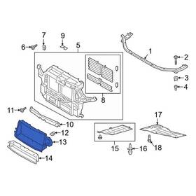 Lb5z-8312-b Ford Genuine Air Deflector