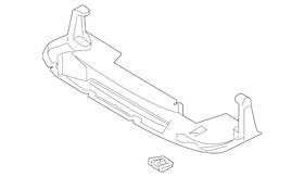 Lk4z-17626-b Ford Genuine Radiator Support Air Deflector