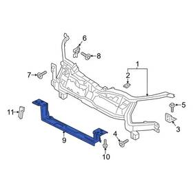 Lk4z-8125-b Ford Genuine Radiator Support Tie Bar