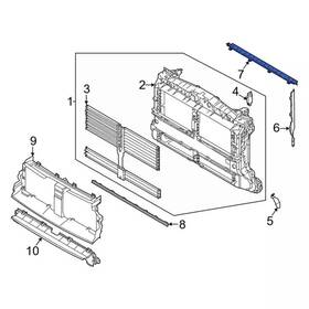 Lx6z-9f721-a Ford Genuine Upper Deflector