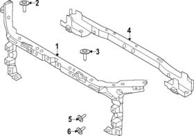 Mb3z-16139-h Ford Genuine Lower Tie Bar
