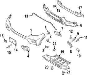 Mb5z-9901927-aa Ford Genuine Air Deflector