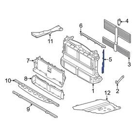 Nz6z-8310-c Ford Genuine Side Air Baffle