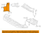 Dt1z-8310-b Ford Oem 14-18 Transit Connect Splash Shield-engine Side Shield Right Dt1z8310b