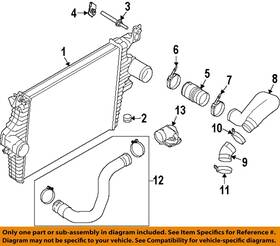 6c3z6c640b Ford Oem Turbo Charger-intake Hose Tube Duct