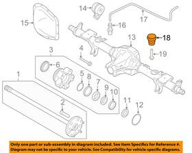 Bk3z4730a Ford Oem 15-23 Transit-150 Rear Suspension Axle-bumper