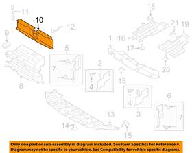 Cj5z8478a Ford Oem 13-16 Escape Radiator Support Splash Shields-rear Panel