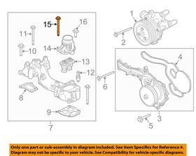 W707083s437 Ford Oem 11-22 F-250 Super Duty Cooling Water Pump-outlet Tube Bolt