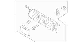 Rb3z-8475-da Ford Genuine Shutter Assembly Radiator Control