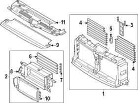 Rl1z-8327-b Ford Genuine Upper Deflector Rl1z-8327-b Ford Genuine Upper Deflector