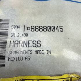 88880045 General Motors Gm Auxiliary Engine Cooling Fan Wiring Harness Scj