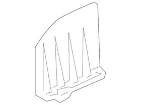 15176921 Genuine Gm Front Bumper Fascia Air Deflector