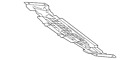 166-524-01-30 Genuine Mercedes-benz Front Shield