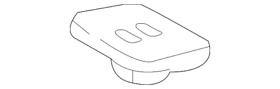 220-504-00-12 Genuine Mercedes-benz Radiator Insulator