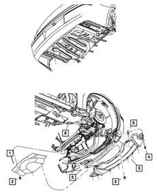 4806104ae Genuine Mopar Front Belly Pan