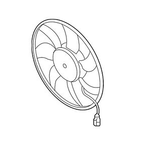 8w0959455t Genuine Oem Front Engine Cooling Electric Fan Assembly For Audi A4 Quattro S4