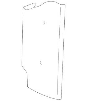 15034806 Gm Genuine Passenger Side Radiator Air Baffle