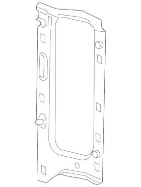 23106026 Gm Genuine Driver Side Head Lamp And Front Grille Mount Panel Bracket