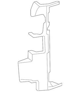 23116159 Gm Genuine Driver Side Radiator Air Deflector