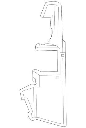 23195908 Gm Genuine Driver Side Upper Radiator Air Baffle