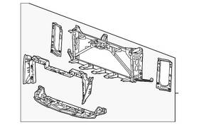 Gm 23266740 Genuine Headlamp And Grille Mount Panel