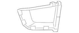 23331278 Gm Genuine Passenger Side Radiator Air Baffle Front
