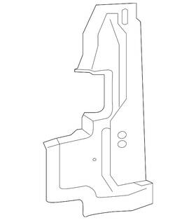 Gm 23383236 Genuine Driver Side Radiator Air Deflector