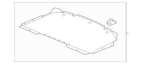 23457489 Gm Genuine Front Compartment Air Deflector
