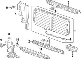 23507084 Gm Genuine Front Bumper Secondary Shutter