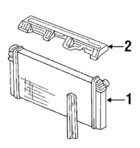 25533938 Gm Genuine Mount Panel