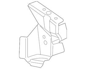 25791642 Gm Genuine Driver Side Front End Upper Tie Bar Reinforcement