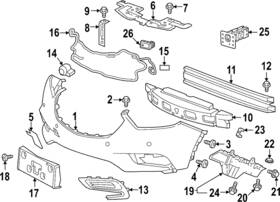 42519570 Gm Genuine Front Bumper Fascia Center Support