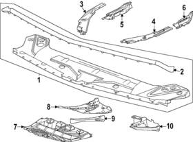 42917888 Gm Genuine Lower Deflector