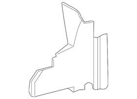 84141573 Gm Genuine Driver Side Radiator Air Baffle
