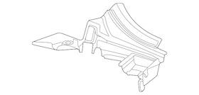 84225439 Gm Genuine Driver Side Auxiliary Radiator Rear Duct