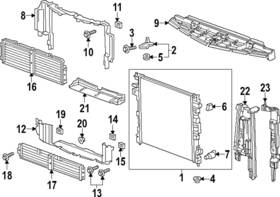 84342313 Gm Genuine Lower Radiator Air Baffle